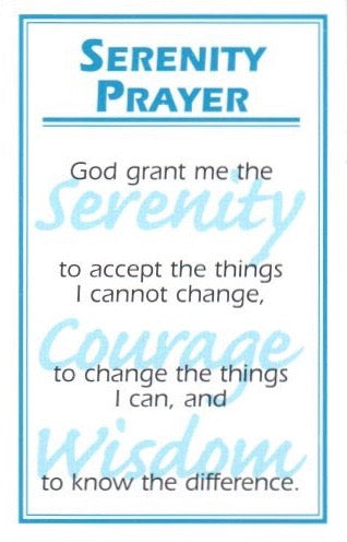 Serenity Prayer Wallet Card